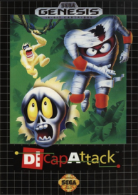 Decap Attack Sega Genesis US box art